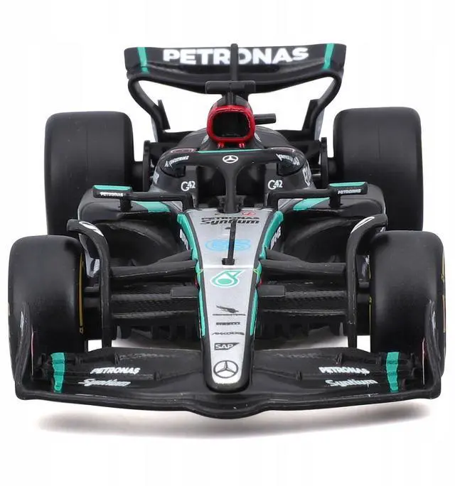 Alt view image 4 of 6 - Mercedes-AMG F1 W15 E Performance #63 "Petronas" F1 World Championship (2024) "Race" 1/43 Diecast Model Car by Bburago