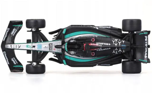 Alt view image 6 of 6 - Mercedes-AMG F1 W15 E Performance #63 "Petronas" F1 World Championship (2024) "Race" 1/43 Diecast Model Car by Bburago