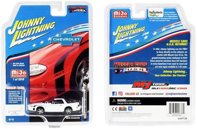Alt view image 6 of 6 - 2002 Chevrolet Camaro ZL1 427 Arctic White "Muscle Cars USA" Ltd Ed 2016 pcs 1/64 Diecast Model Car by Johnny Lightning