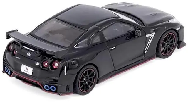Alt view image 3 of 6 - Nissan GT-R (R35) Nismo RHD (Right Hand Drive) Nismo Black with Carbon Hood and Top 1/64 Diecast Model Car by Inno Models