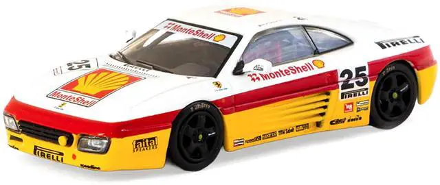 Alt view image 2 of 6 - Ferrari 348 Challenge #25 Oscar Larrauri "Italian GT Championship" (1994) "Hobby64" 1/64 Diecast Model Car by Tarmac Works