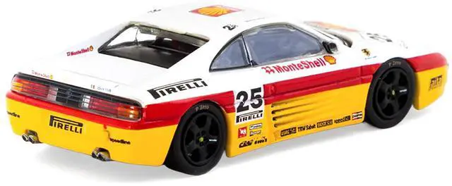 Alt view image 3 of 6 - Ferrari 348 Challenge #25 Oscar Larrauri "Italian GT Championship" (1994) "Hobby64" 1/64 Diecast Model Car by Tarmac Works