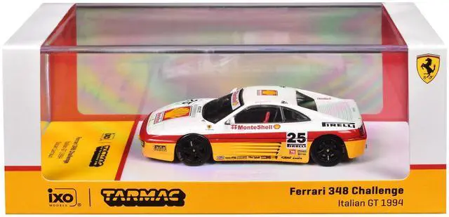 Alt view image 5 of 6 - Ferrari 348 Challenge #25 Oscar Larrauri "Italian GT Championship" (1994) "Hobby64" 1/64 Diecast Model Car by Tarmac Works