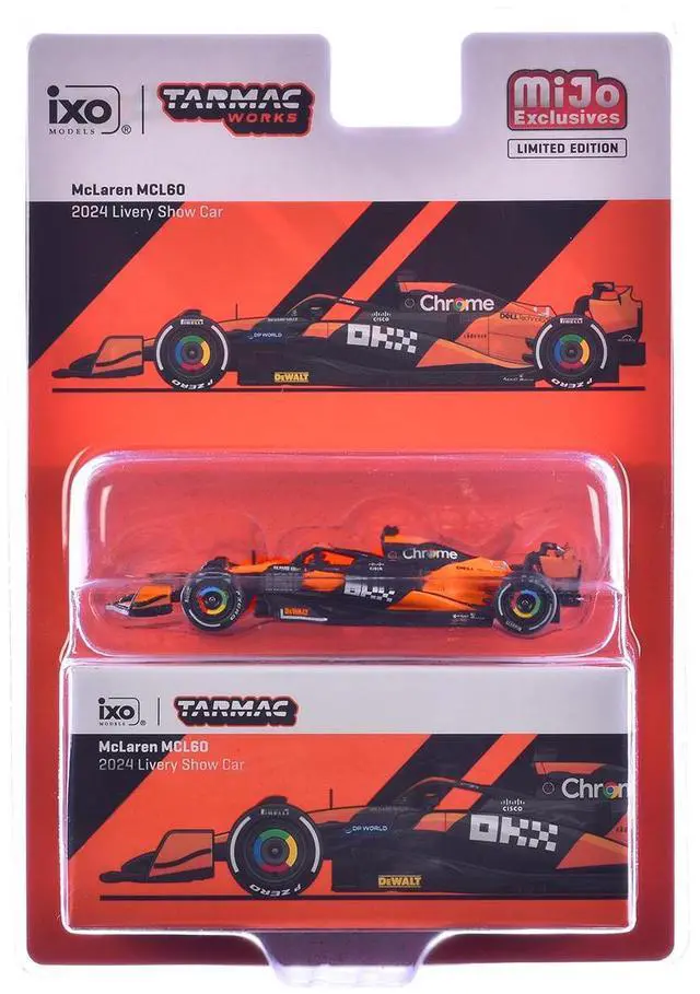 Alt view image 6 of 6 - McLaren MCL60 Formula One F1 "2024 Livery Show Car" "Global64" Series 1/64 Diecast Model Car by Tarmac Works