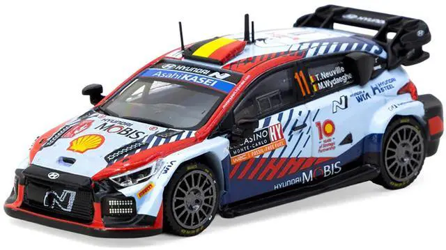 Alt view image 2 of 6 - Hyundai i20 N Rally1 Hybrid #11 Winner "Rallye Monte-Carlo" (2024) "Hobby64" Series 1/64 Diecast Model Car by Tarmac Works