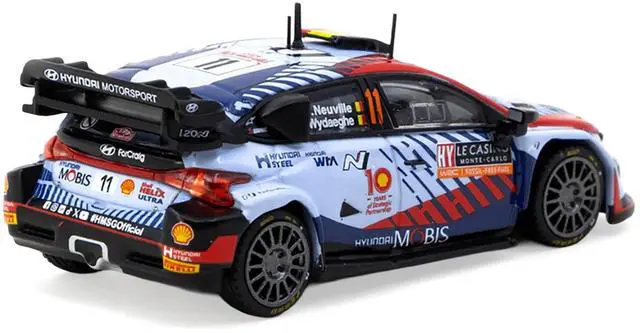 Alt view image 3 of 6 - Hyundai i20 N Rally1 Hybrid #11 Winner "Rallye Monte-Carlo" (2024) "Hobby64" Series 1/64 Diecast Model Car by Tarmac Works