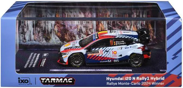 Alt view image 5 of 6 - Hyundai i20 N Rally1 Hybrid #11 Winner "Rallye Monte-Carlo" (2024) "Hobby64" Series 1/64 Diecast Model Car by Tarmac Works