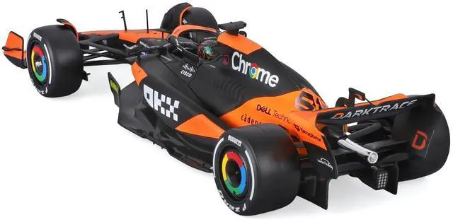 Alt view image 3 of 6 - McLaren MCL38 #81 Oscar Piastri "OKX" Formula One F1 "Miami GP" (2024) w/Case 1/24 Diecast Model Car by Bburago