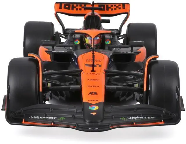 Alt view image 4 of 6 - McLaren MCL38 #81 Oscar Piastri "OKX" Formula One F1 "Miami GP" (2024) w/Case 1/24 Diecast Model Car by Bburago