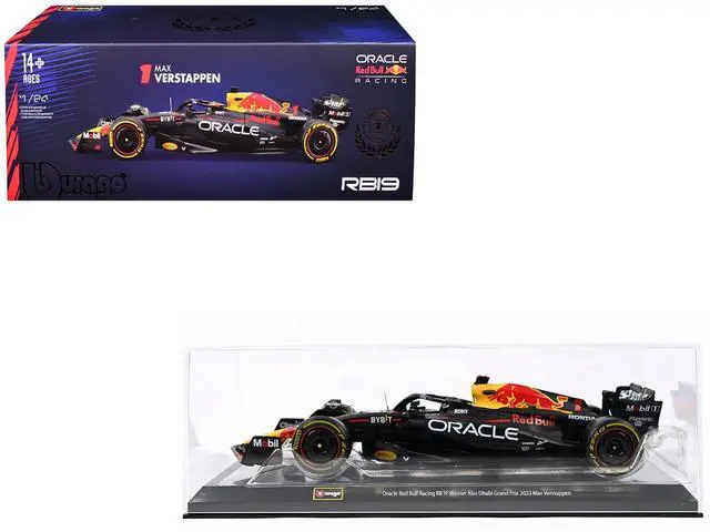 Main image of Red Bull Racing RB19 #1 "Oracle" Winner F1 Championship "Drivers' Champion" (2023) w/Case 1/24 Diecast Model Car by Bburago