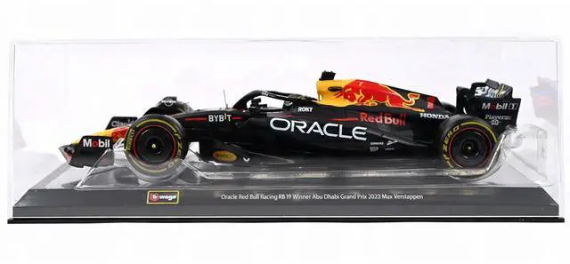 Alt view image 4 of 6 - Red Bull Racing RB19 #1 "Oracle" Winner F1 Championship "Drivers' Champion" (2023) w/Case 1/24 Diecast Model Car by Bburago