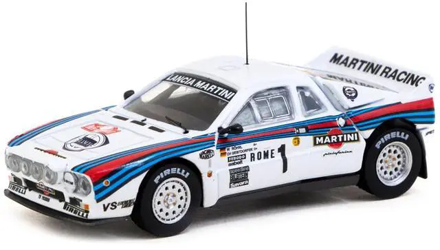Alt view image 2 of 6 - Lancia 037 Rally #1 "Martini Racing" Winner "Rallye Monte-Carlo" (1983) 1/64 Diecast Model Car by Tarmac Works