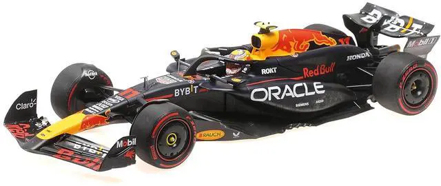 Alt view image 2 of 6 - Red Bull Racing RB20 #11 "Oracle" 2nd Place F1 "Bahrain GP" (2024) with Driver  Limited Ed 1/18 Diecast Model Car by Minichamps
