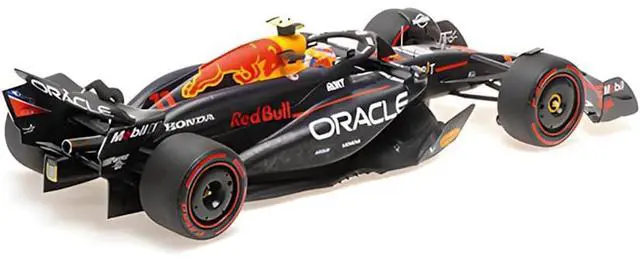 Alt view image 4 of 6 - Red Bull Racing RB20 #11 "Oracle" 2nd Place F1 "Bahrain GP" (2024) with Driver  Limited Ed 1/18 Diecast Model Car by Minichamps