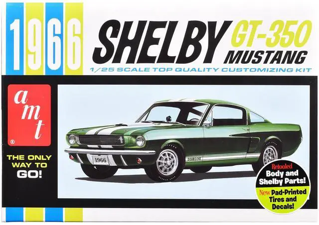 Main image of Skill 2 Model Kit 1966 Shelby Mustang GT-350 1/25 Scale Model by AMT