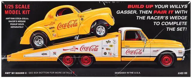 Alt view image 3 of 4 - Skill 2 Model Kit 1940 Willys Coupe "Coca-Cola Race Team" 1/25 Scale Model by AMT