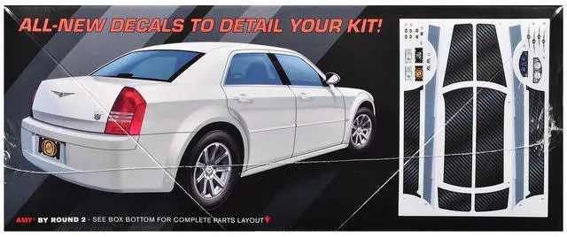 Alt view image 3 of 4 - Skill 2 Model Kit 2005 Chrysler 300C 1/25 Scale Model by AMT