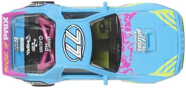 Alt view image 4 of 6 - Mazda RX7 FC PANDEM Blue with Graphics "Silhouettes" Series Diecast Model Cars by Hot Wheels