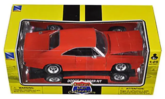 Alt view image 5 of 6 - 1969 Dodge Charger R/T Orange "Muscle Car Collection" 1/25 Diecast Model Car by New Ray