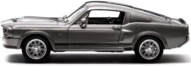 Alt view image 4 of 6 - 1967 Ford Mustang Custom "Eleanor" Gray Metallic with Black Stripes "Gone in 60 Seconds" (2000) Movie 1/43 Diecast Model Car by Greenlight