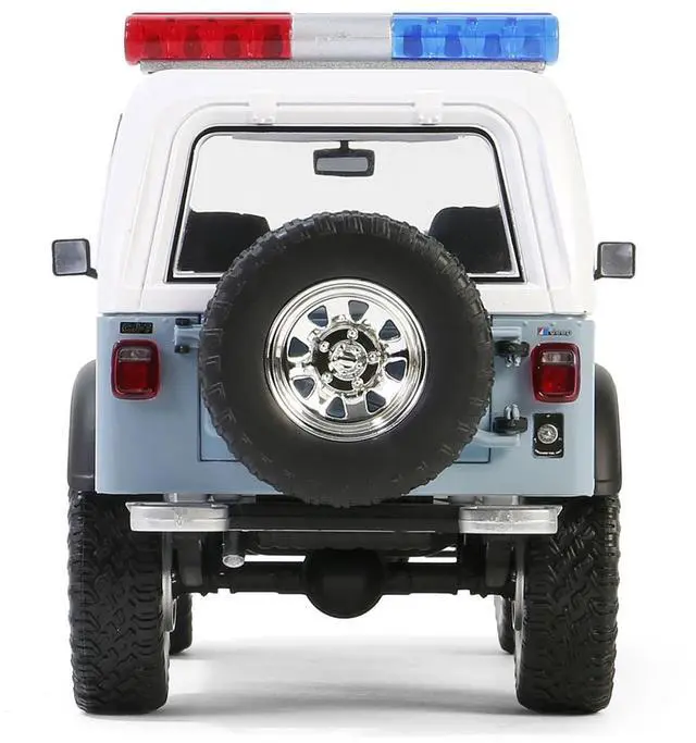 Alt view image 6 of 6 - 1982 Jeep CJ-7 "Clearwater, Florida Police Department" White and Light Blue 1/18 Diecast Model Cars by Greenlight