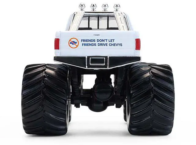 Alt view image 5 of 6 - 1988 Ford F-150 Monster Truck "Jersey Outlaw" White "Kings of Crunch" 1/64 Diecast Model Cars by Greenlight