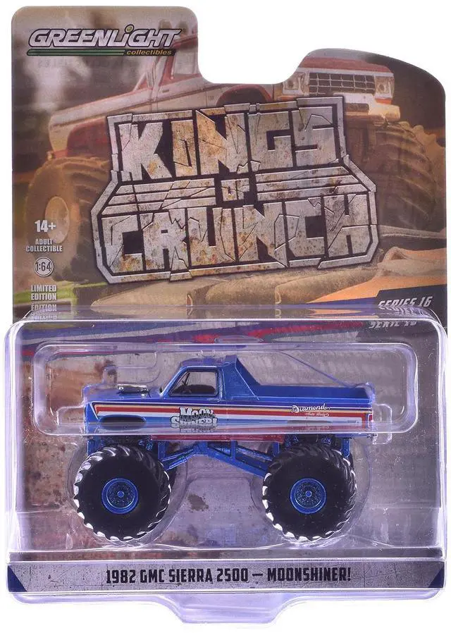 Alt view image 3 of 6 - "Kings of Crunch" Series 16 Set of 6 Monster Trucks 1/64 Die-Cast Model Cars by Greenlight