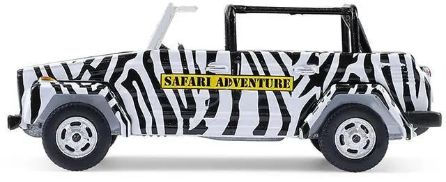 Alt view image 2 of 6 - 1974 Volkswagen Thing (Type 181) "Safari Adventure" Black and Zebra Stripes "Club Vee-Dub" 1/64 Diecast Model Cars by Greenlight