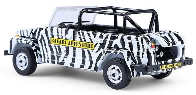 Alt view image 3 of 6 - 1974 Volkswagen Thing (Type 181) "Safari Adventure" Black and Zebra Stripes "Club Vee-Dub" 1/64 Diecast Model Cars by Greenlight