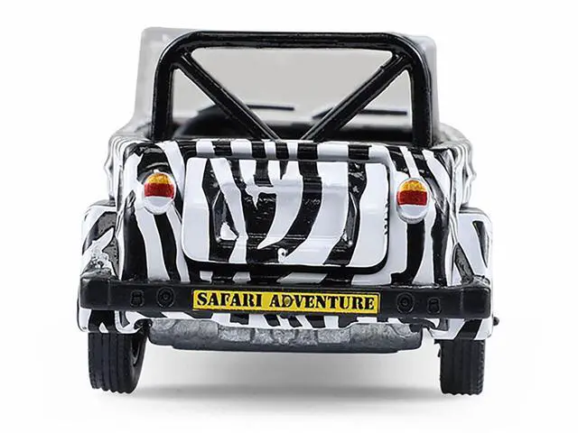 Alt view image 5 of 6 - 1974 Volkswagen Thing (Type 181) "Safari Adventure" Black and Zebra Stripes "Club Vee-Dub" 1/64 Diecast Model Cars by Greenlight