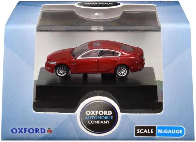Main image of Jaguar XF RHD (Right Hand Drive) Carnelian Red 1/148 (N) Scale Diecast Model car by Oxford Diecast