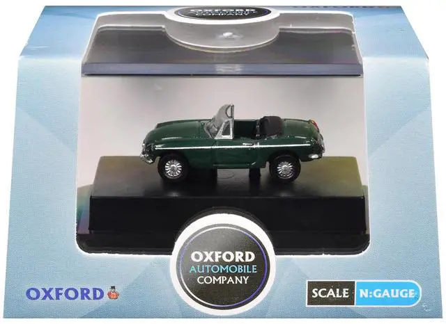 Alt view image 6 of 6 - MG MGB Roadster RHD (Right Hand Drive) British Racing Green 1/148 (N) Scale Diecast Model car by Oxford Diecast