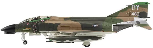 Alt view image 2 of 6 - McDonnell Douglas F-4D Phantom II Fighter-Bomber Aircraft US Air Force "Air Power Series" 1/72 Diecast Model by Hobby Master