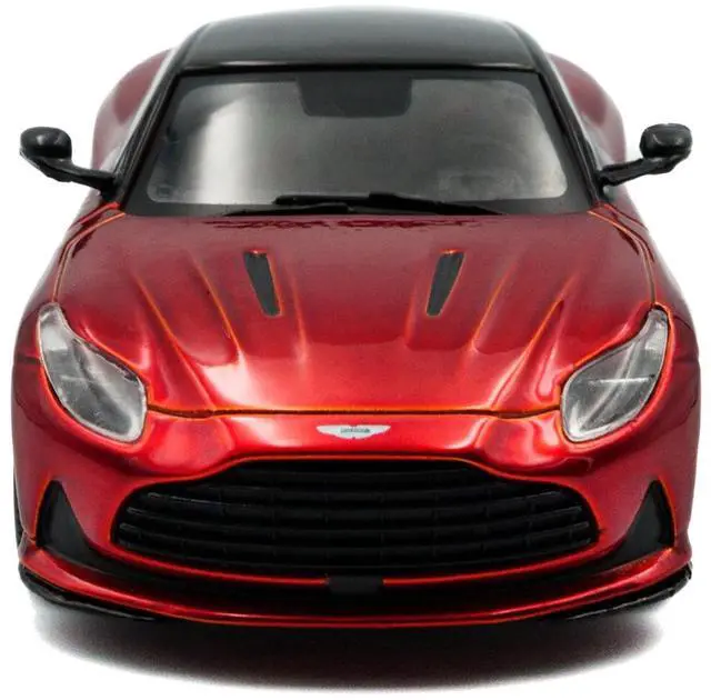 Alt view image 6 of 6 - 2023 Aston Martin DB12 Coupe Hyper Red Metallic with Black Top 1/43 Diecast Model Car by Solido