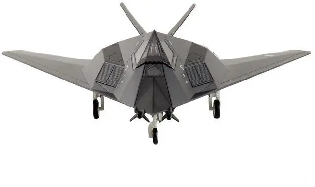 Alt view image 3 of 6 - Lockheed F-117A Nighthawk Stealth Aircraft "84-0809" (2022) US Air Force "Air Power Series" 1/72 Diecast Model by Hobby Master
