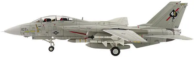 Alt view image 2 of 6 - Grumman F-14A Tomcat Fighter Aircraft "Sukhoi Killer, VF-41 Black Aces, USS Nimitz" US Navy 1/72 Diecast Model by Hobby Master