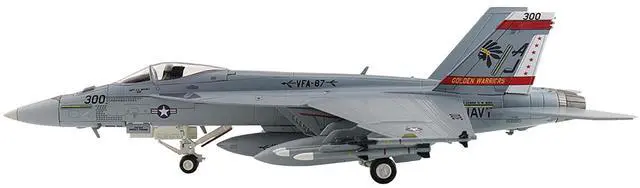 Alt view image 2 of 6 - Boeing F/A-18E Super Hornet Fighter Aircraft Golden Warriors" 2017 US Navy "Air Power Series" 1/72 Diecast Model by Hobby Master