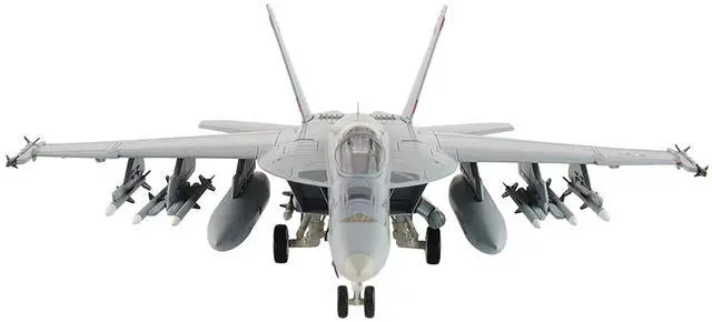 Alt view image 3 of 6 - Boeing F/A-18E Super Hornet Fighter Aircraft Golden Warriors" 2017 US Navy "Air Power Series" 1/72 Diecast Model by Hobby Master