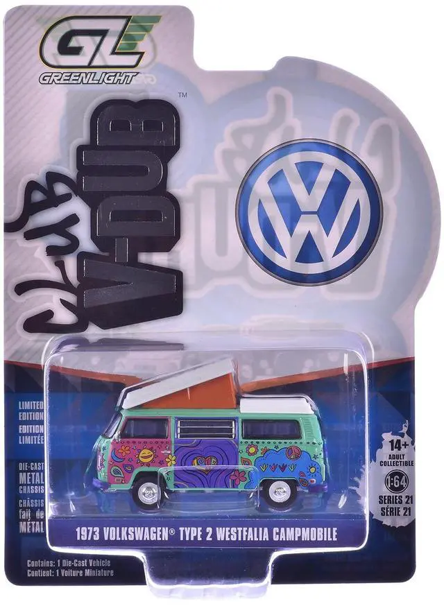 Alt view image 4 of 6 - "Club Vee-Dub" Series 21 Set of 6 pieces 1/64 Diecast Model Cars by Greenlight