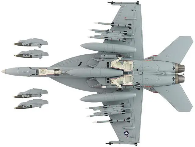 Alt view image 5 of 6 - Boeing F/A-18E Super Hornet Fighter Aircraft Golden Warriors" 2017 US Navy "Air Power Series" 1/72 Diecast Model by Hobby Master