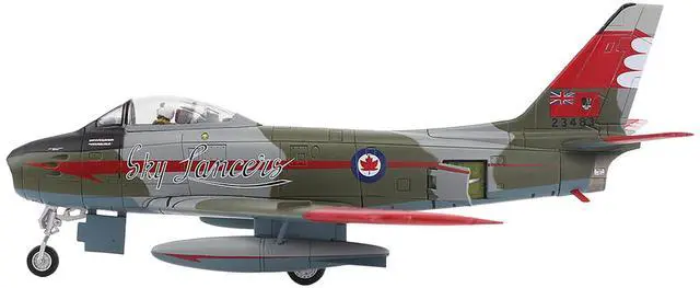 Alt view image 2 of 6 - Canadair Sabre Mk.6 Fighter Aircraft "Sky Lancers" (1956) Royal Canadian Air Force 1/72 Diecast Model by Hobby Master