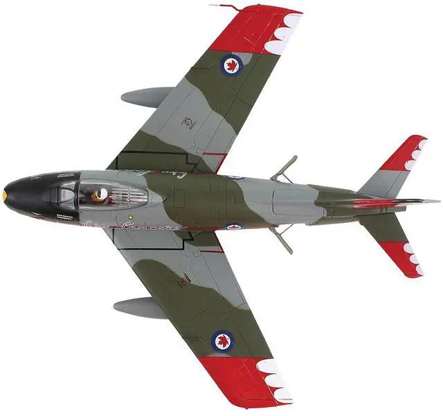 Alt view image 4 of 6 - Canadair Sabre Mk.6 Fighter Aircraft "Sky Lancers" (1956) Royal Canadian Air Force 1/72 Diecast Model by Hobby Master