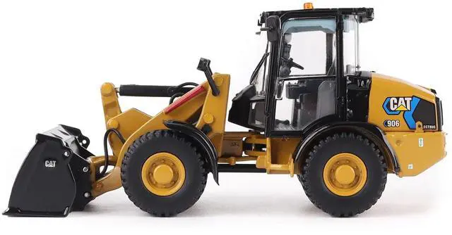 Alt view image 2 of 6 - CAT Caterpillar 906 Electric Compact Wheel Loader Yellow with Operator "High Line Series" 1/50 Diecast Model by Diecast Masters