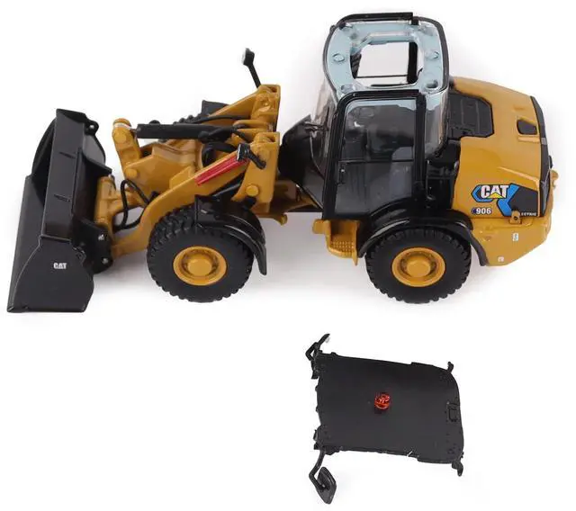 Alt view image 4 of 6 - CAT Caterpillar 906 Electric Compact Wheel Loader Yellow with Operator "High Line Series" 1/50 Diecast Model by Diecast Masters