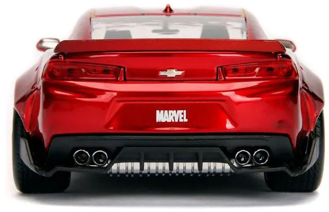 Alt view image 4 of 4 - 2016 Chevrolet Camaro with Iron Man Diecast Figure \Marvel\ Series 1/24 Diecast Model Car by Jada"""