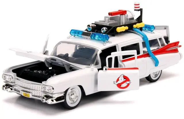 Alt view image 2 of 6 - Jada 99731-MJ Ghostbusters Ecto-1 Die-Cast Collectible Toy Model Car/Vehicle, White