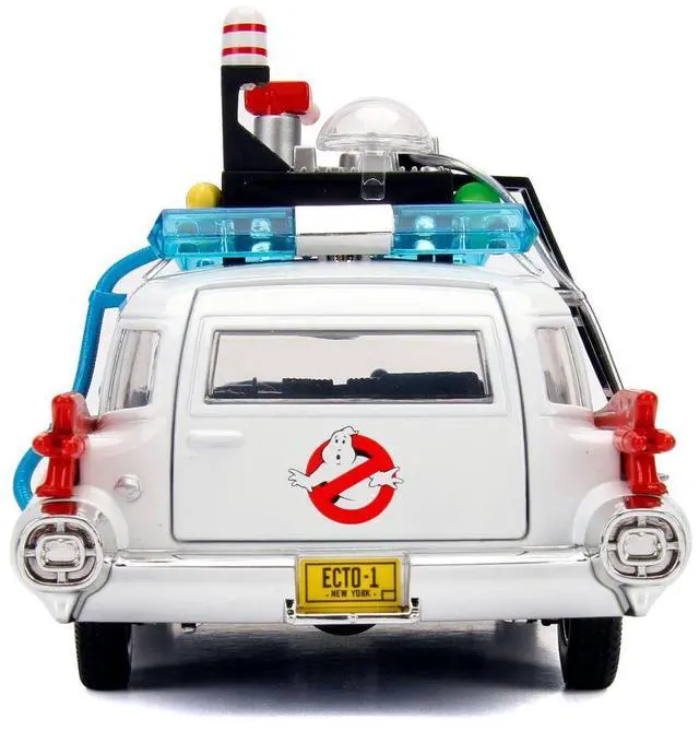 Alt view image 4 of 6 - Jada 99731-MJ Ghostbusters Ecto-1 Die-Cast Collectible Toy Model Car/Vehicle, White