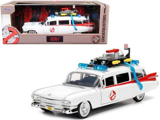 Alt view image 6 of 6 - Jada 99731-MJ Ghostbusters Ecto-1 Die-Cast Collectible Toy Model Car/Vehicle, White
