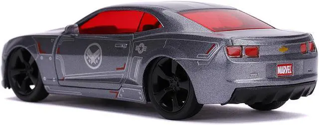 Alt view image 4 of 4 - 2010 Chevrolet Camaro Silver "War Machine" "Avengers" "Marvel" Series 1/32 Diecast Model Car by Jada