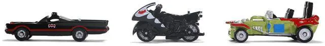 Alt view image 3 of 4 - "Batman" (1966-1968) Classic TV Series 3 piece Set "Nano Hollywood Rides" Diecast Models by Jada